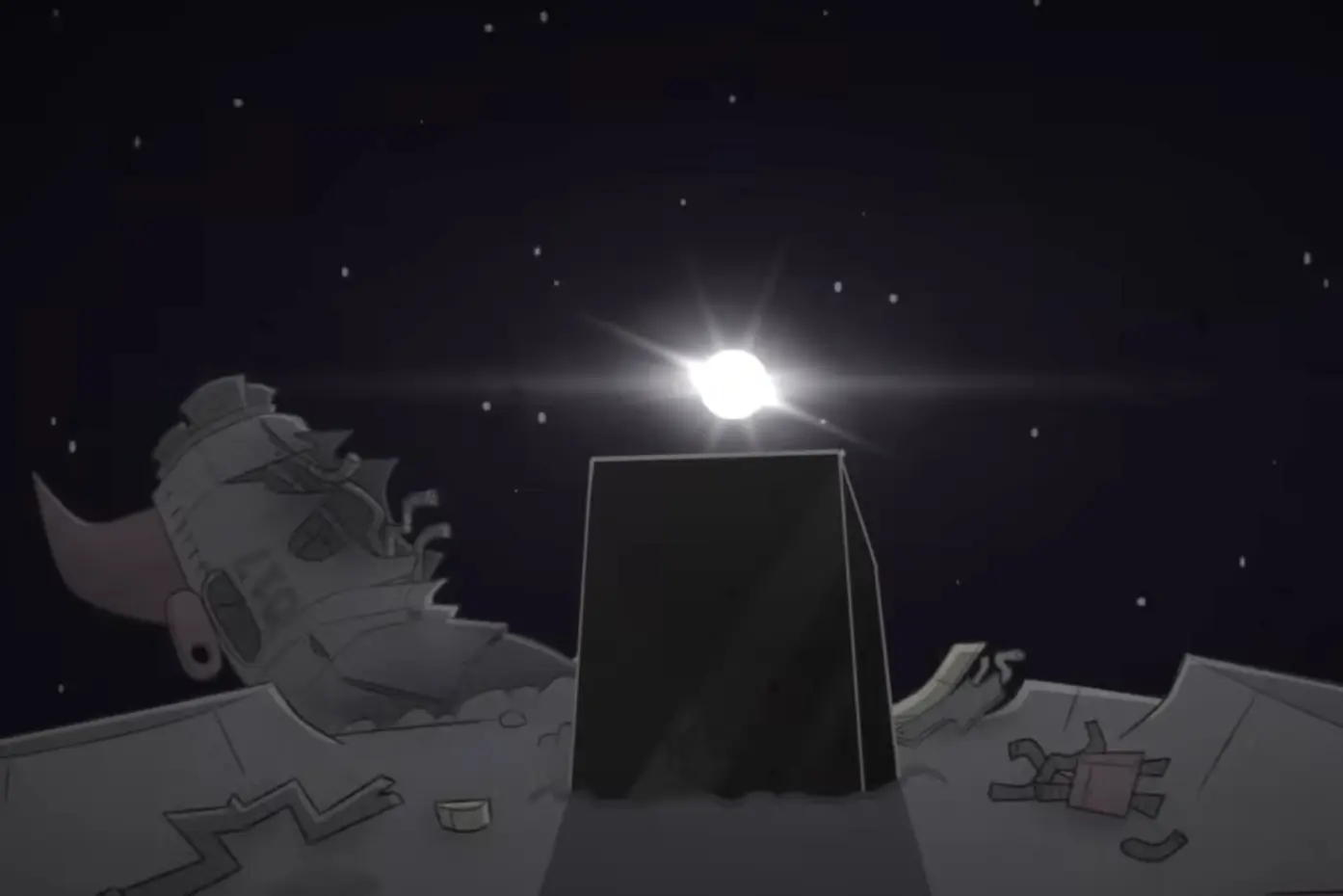 One obelisk is raised after the Scalding Orb Moon route is completed